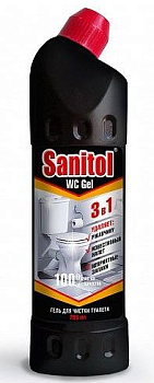 Sanitol wc гель для чистки туалета 3 в 1 750 мл