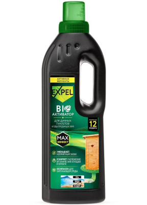 Expel жидкий биоактиватор для дачных туалетов и выгребных ям 750 мл