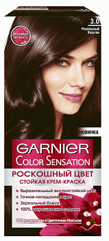 Краска для волос GARNIER Color Sensational № 3.0 Роскошный каштановый
