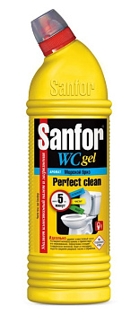 Sanfor WC Gel средство для чистки и дезинфекции Морской бриз 750мл