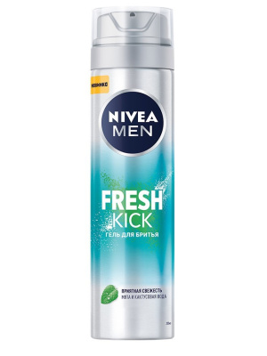 Nivea Men гель для бритья Fresh Kick 200мл