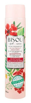 Bisou шампунь для поврежденных и сухих волос 3-Д Питание и восстановление 300мл