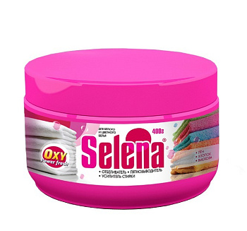 Selena отбеливатель, усилитель стирки для белого и цветного белья 400г