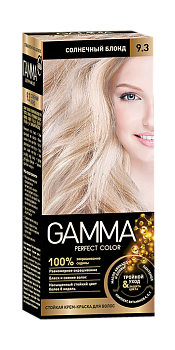 Gamma Perfect Hair  стойкая крем краска тон 9.3 солнечный блонд