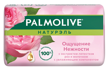 Palmolive мыло ощущение нежности молоко и роза 90 г