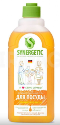 Synergetic средств для мытья посуды детских игрушек с ароматом апельсина 0,5л
