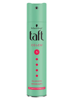 Taft объём лак для тонких и ослабленных волос мегафик 250 мл