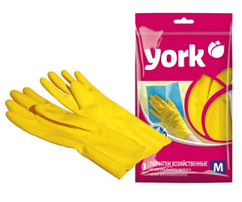 York перчатки резиновые размер M
