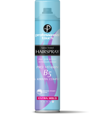 Professional Touch лак для волос pro vitamin b5 keratin complex экстрасильная фиксация 265 мл