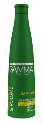 Gamma Perfect Hair шампунь свежесть и объем для волос склонных к жирности 350 мл