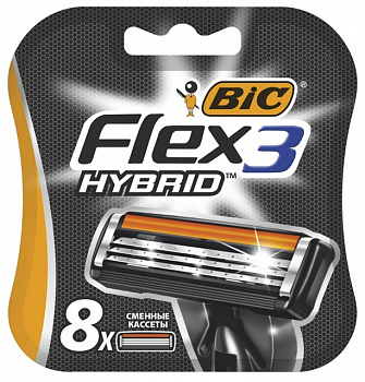 BIC FLEX 3 HYBRID Кассеты (8 шт)