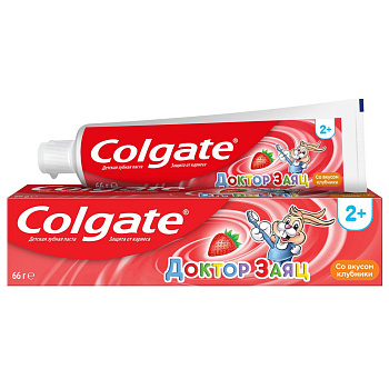 Colgate зубная паста детская доктор заяц клубника 50 мл