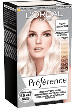 L`oreal Preference краска для волос Ультра-платиновый блонд до 9 тона