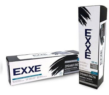 EXXE зубная паста черная с углем black 100 мл