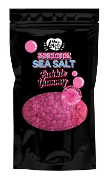 MonoLove Bio соль-шиммер для ванны Bubble Yummy с ароматом бабл гам 250г