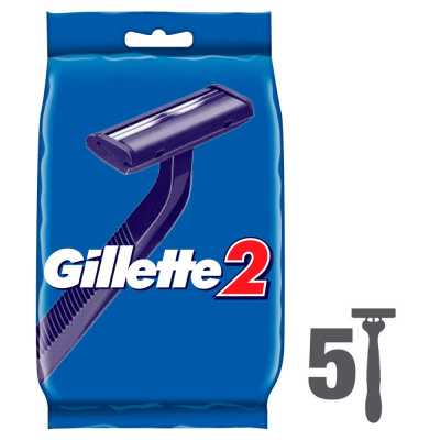 Gillette cтанки для бритья одноразовые 2  4+1 шт бесплатно