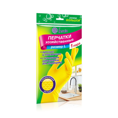 Insula перчатки хозяйственные  размер l