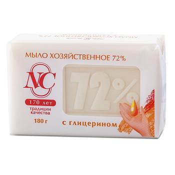 Невская Косметика хозяйственное мыло с глицерином 72 % 180г