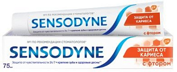 Sensodyne зубная паста фтор для чувствительных зубов 75мл Уценка