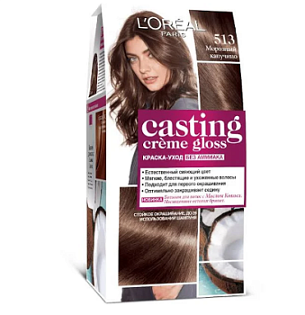 L'Oreal Paris Casting Creme Gloss краска уход для волос 513 морозный капучино