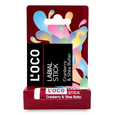L’oco бальзам для губ stick клюква & масло ши 5,1 гр
