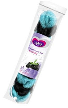 Fresh idea мочалка для тела косичка увеличенный размер и вес нейлоновая сетка с ручками 1шт