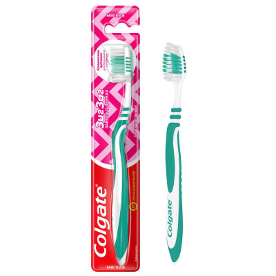 Colgate зубная щетка зигзаг забота о дёснах мягкая Уценка