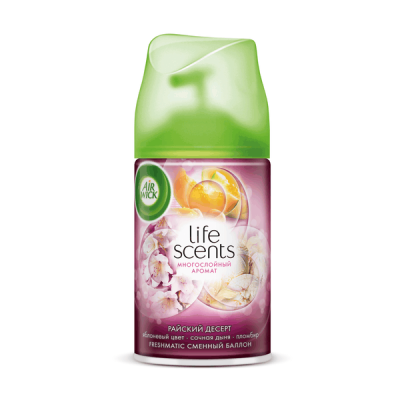 Air Wick освежитель воздуха в сменных аэрозольных баллонах к автоматическому распылителю освежителя воздуха райский десерт 250 мл