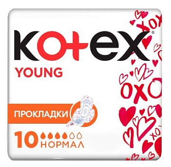 Kotex прокладки гигиенические Ultra Young нормал 10шт
