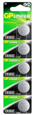 GP батарейки lithium CR2032-7CR5  5шт в блистере