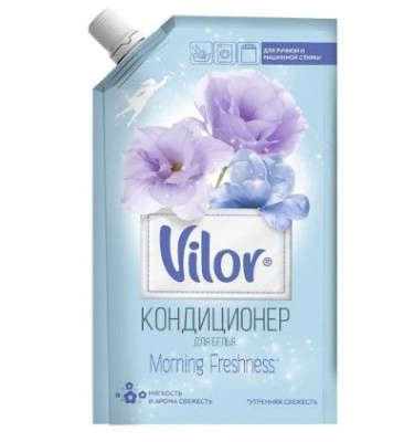 Vilor кондиционер для белья утренняя свежесть цветы 1 л дой пак