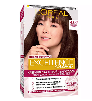 L'oreal Excellence 4.02 пленительный каштан