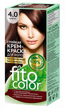Фитокосметик краска для волос FitoColor тон 4.0 Каштан