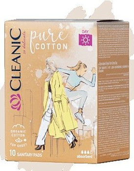 Cleanic Pure Cotton Прокладки гигиенические день 3* 10 шт