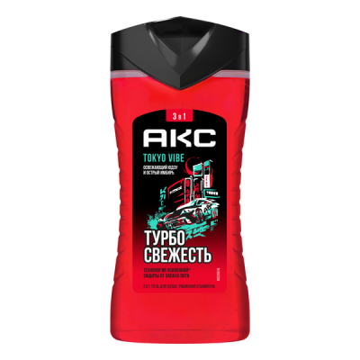 Акс гель для душа шампунь парфюмированный 250 мл