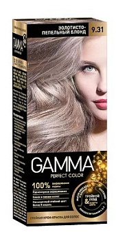 Gamma Perfect Color стойкая крем-краска тон 9.31 Золотисто-пепельный блонд