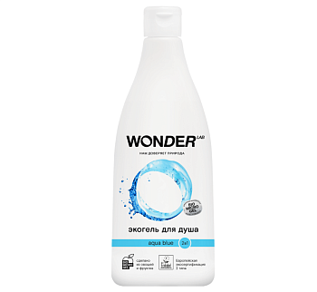 Wonder Lab экогель для душа 2 в1 aqua blue 0.55 л