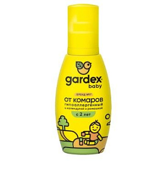 Gardex baby спрей от комаров для детей с 2 х лет 100 мл