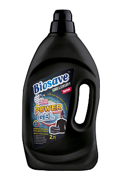 Бархат Biosave Luxury гель для стирки для белья для темных и черных вещей 2л