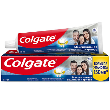 Colgate зубная паста максимальная защита от кариеса свежая мята 150 мл Уценка