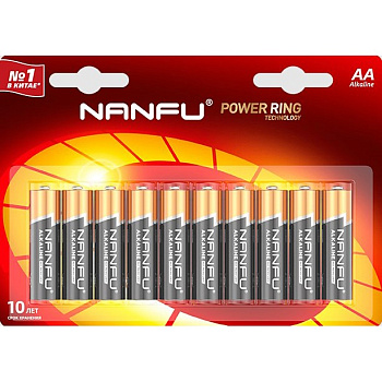 Nanfu Батарейка щелочная AA (10шт.)