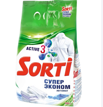 Sorti автомат супер эконом стиральный порошок 3000 г