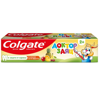 Colgate зубная паста детская доктор заяц тутти фрутти 50 мл