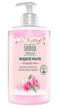 Svoboda жидкое мыло розовый пион 430мл