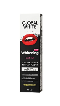 Global White зубная паста Extra Whitening Active oxygen 100г