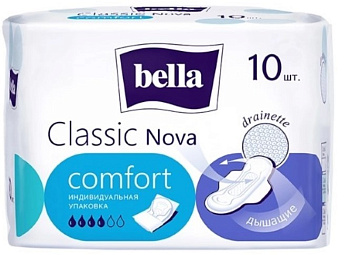 Bella прокладки classic nova komfort 10шт НДС 20%