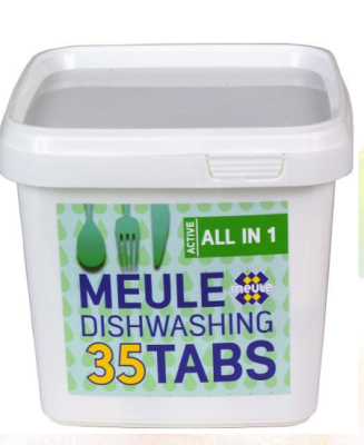 Meule таблетки для мытья посуды в посудомоечной машине любого типа и производства упаковка 35 шт