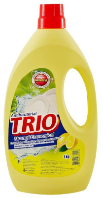 ТРИО средство для мытья посуды лимон 1000 мл