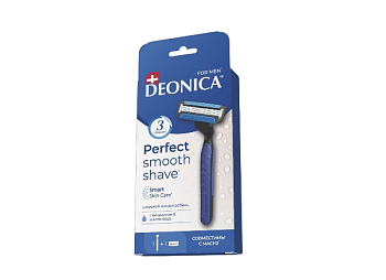 Deonica 3 for men бритвенный станок со сменной кассетой