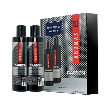 Rebman carbon подарочный набор шампунь 250 + гель для душа 250 муж